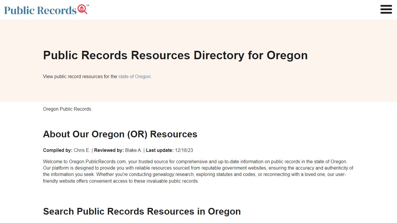 Oregon Inmate Search | Public Records
